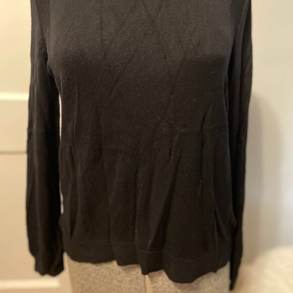 🌸Black sweater top by ASOS, soft long-sleeved Medium M - Picture 2 of 4